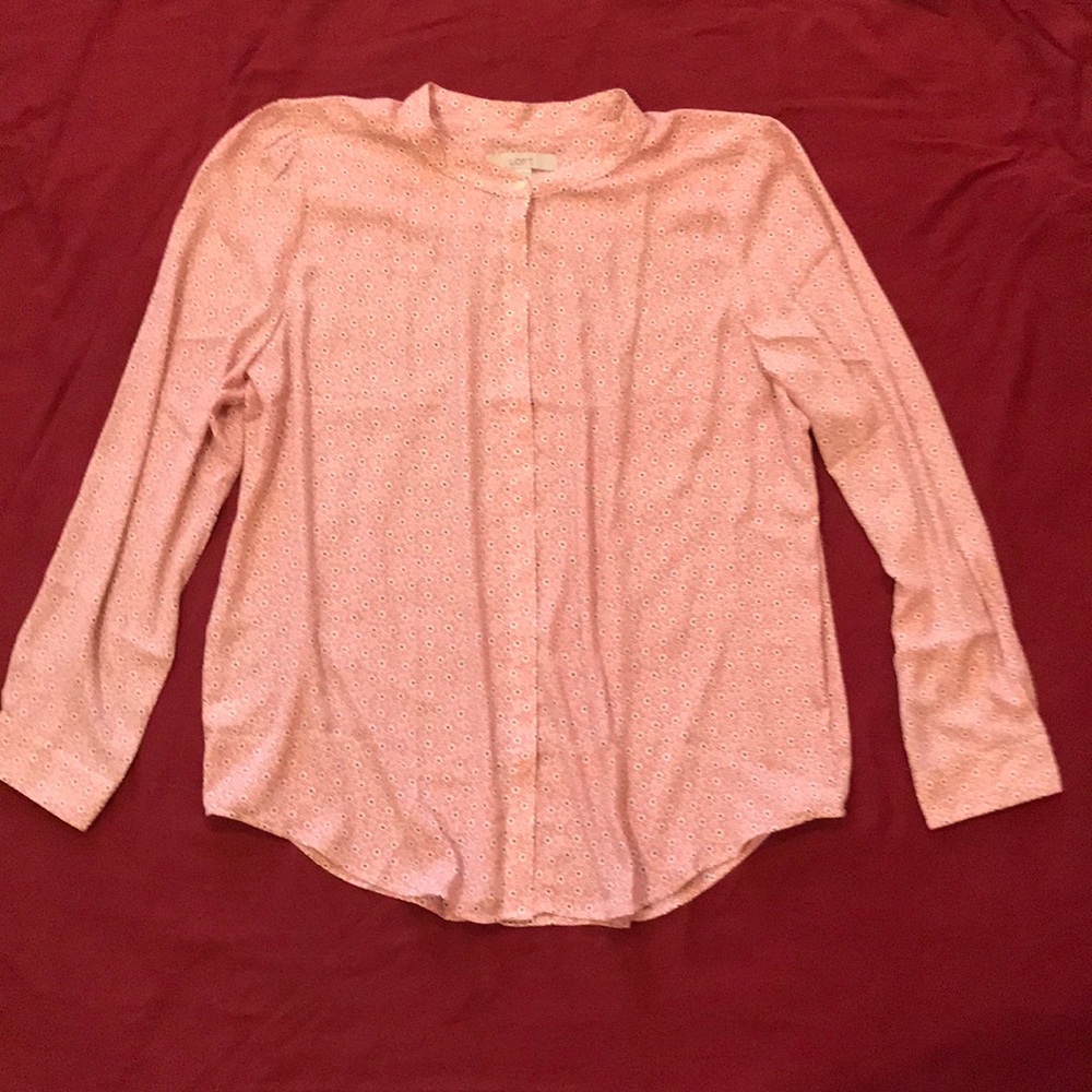 The Loft-Long sleeved button down blouse.